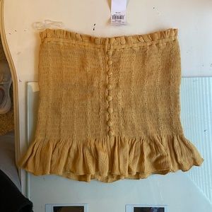 American Eagle yellow tube top